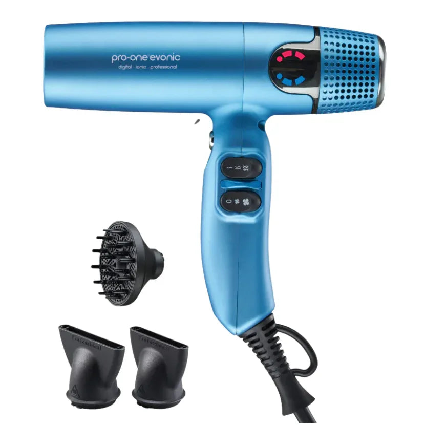 Pro-One Evonic Hairdryer Ionic & Ceramic Blue