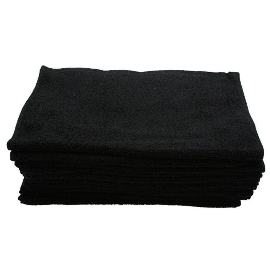 Black Bleach Proof Salon Towel 40cm x 68cm 10PC