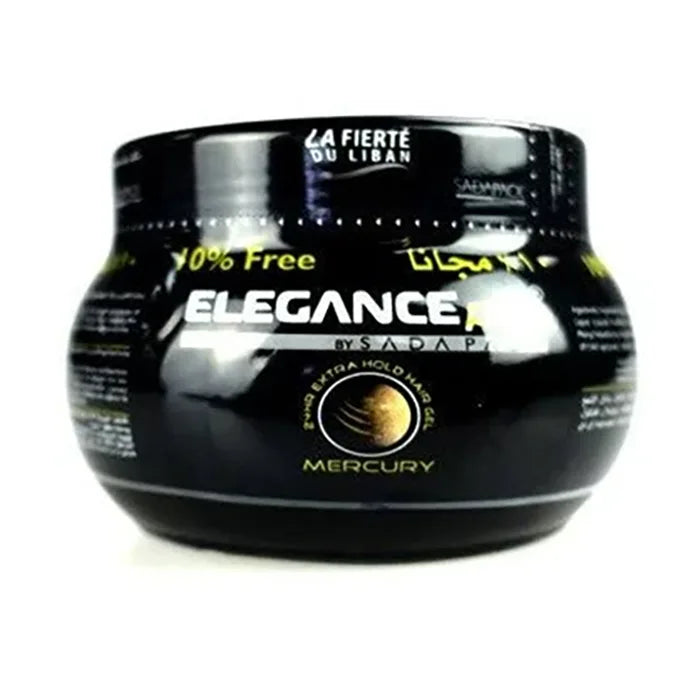 Elegance Plus Extra Hold 24hr Hair Styling Gel Mercury 500g
