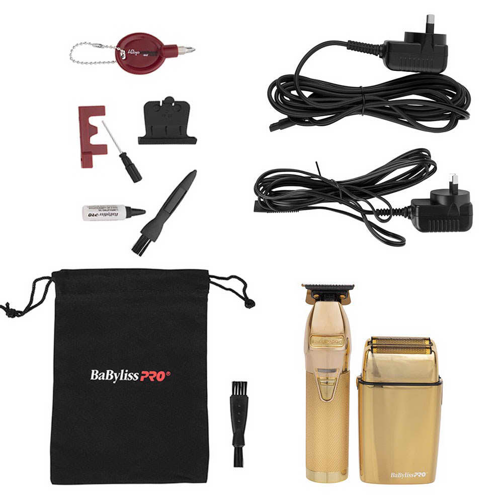 BaByliss PRO GoldFX Skeleton Hair Trimmer & FoilFX02 Shaver Duo