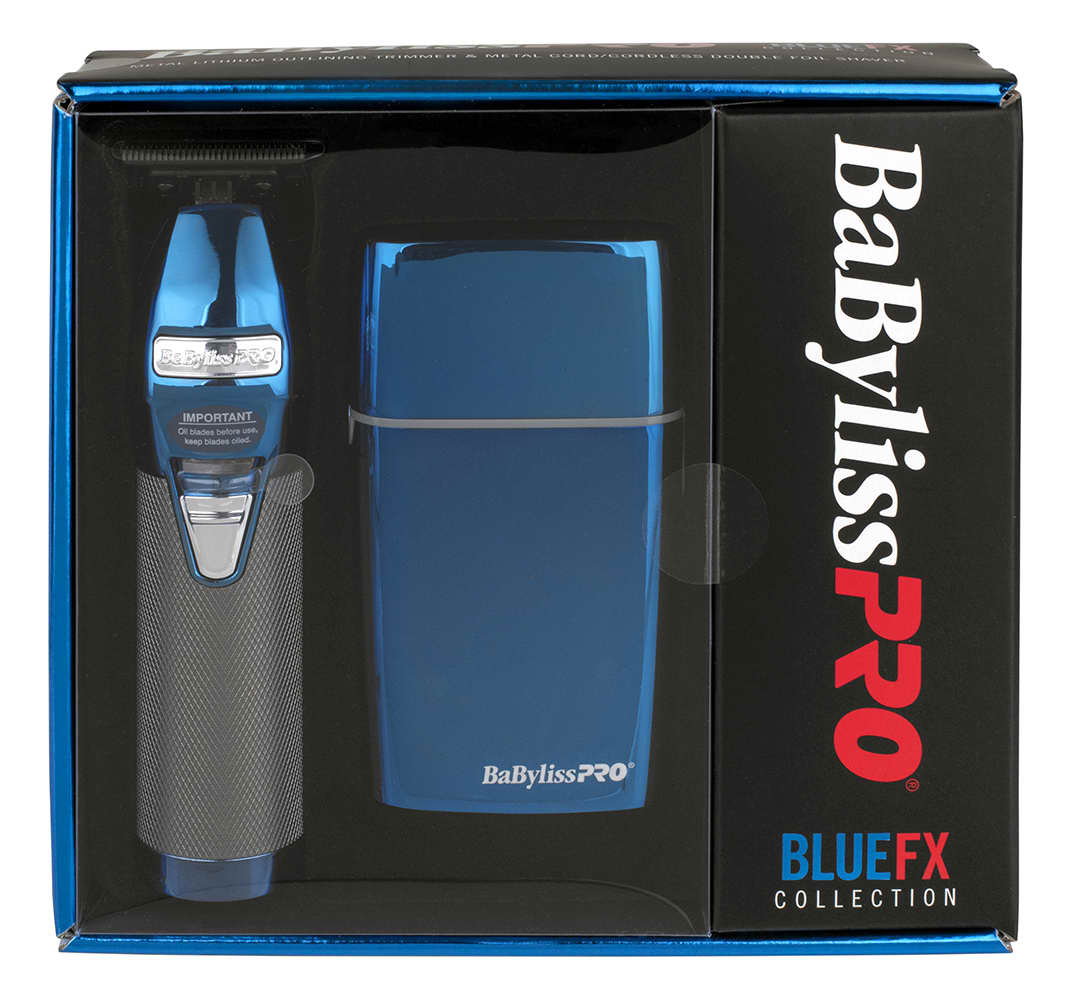 BaByliss PRO BlueFX Skeleton Hair Trimmer & FoilFX02 Shaver Duo