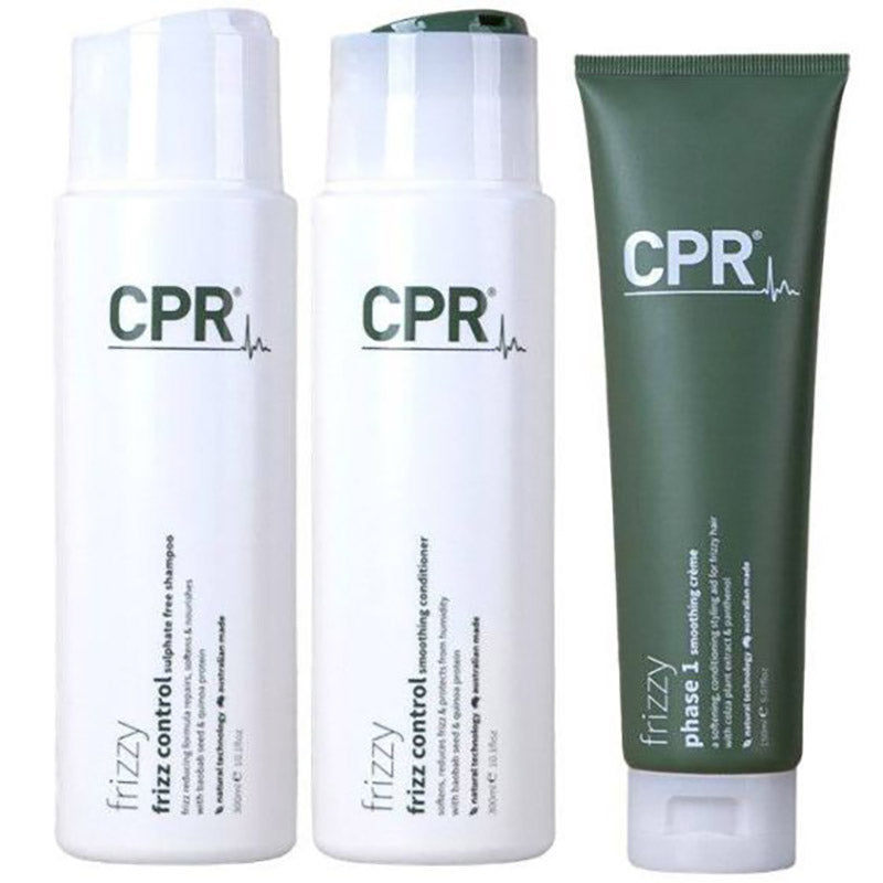 CPR Frizzy Shampoo, Conditioner, Treatment Trio