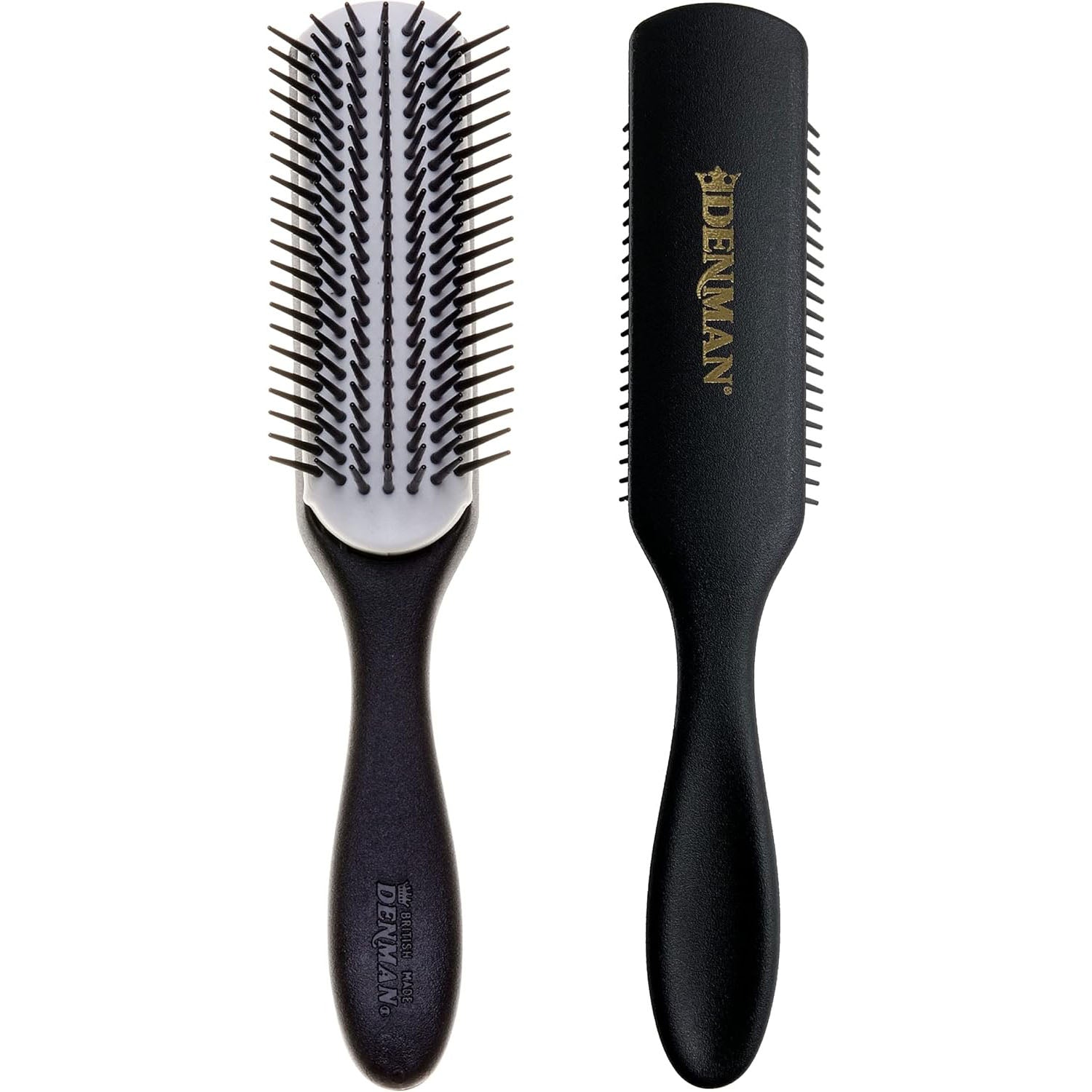 Denman D3N 7 Row Styler Black-White Brush