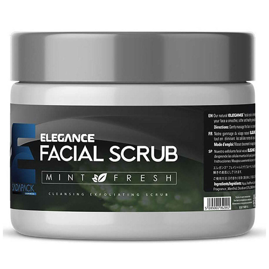 Elegance Face Scrub Exfoliator Cleanser Mint 500ml
