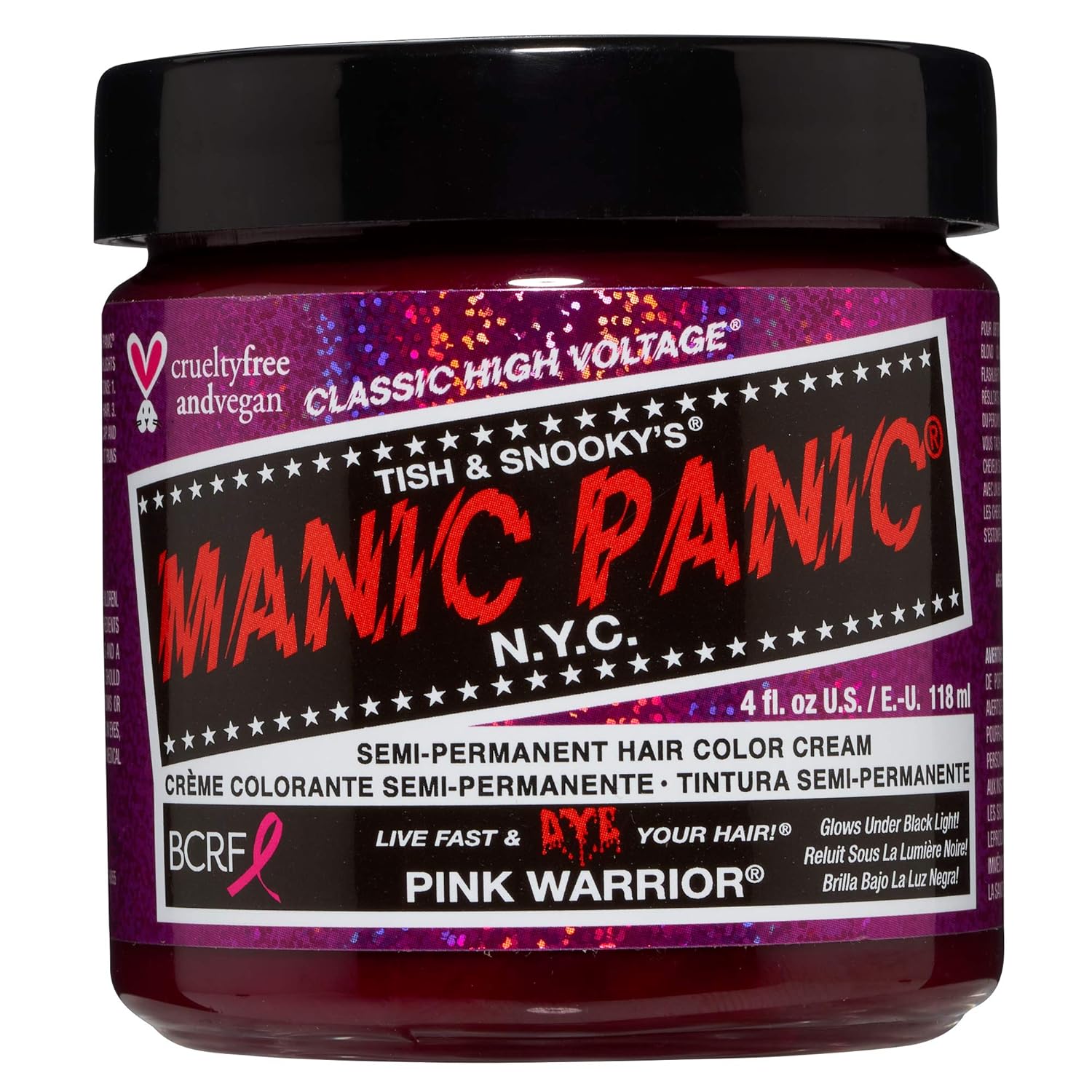 Manic Panic Classic Hair Dye Semi Permanent Vegan Colour 118ml