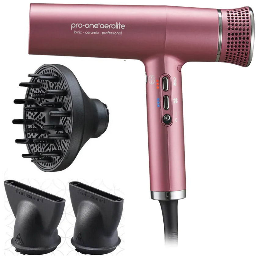 Pro-One Aerolite Professional Hairdryer - Blush