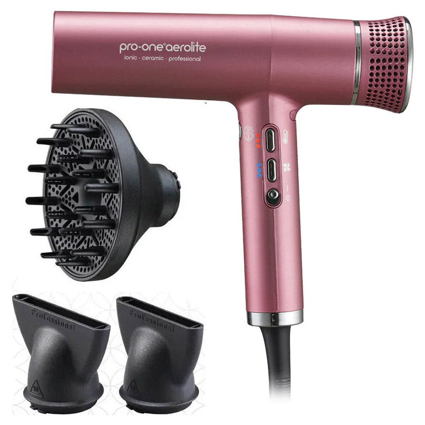 Pro-One Aerolite Professional Hairdryer - Blush