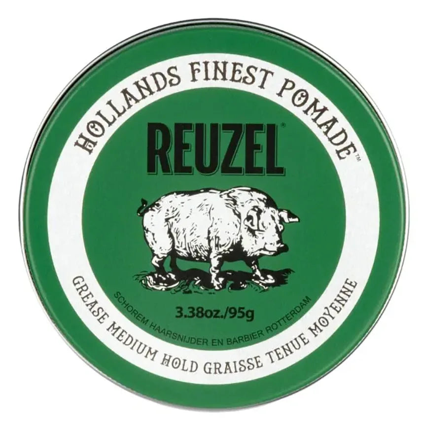 Reuzel Green Pig Pomade Grease Medium Hold 95g