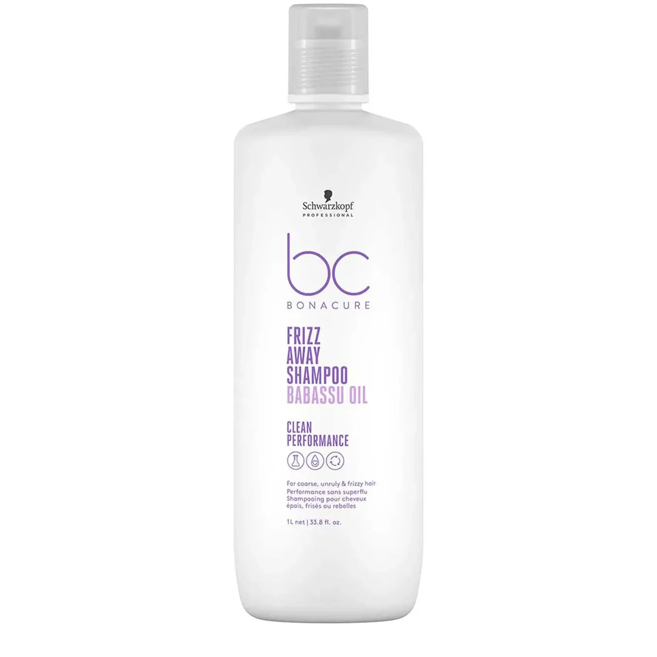 Schwarzkopf Bonacure BC Clean Performance Frizz Away Shampoo 1L
