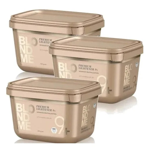 Schwarzkopf BlondMe Bleach Bond Enforcing Premium Lightener 9+ 450g (3pc)
