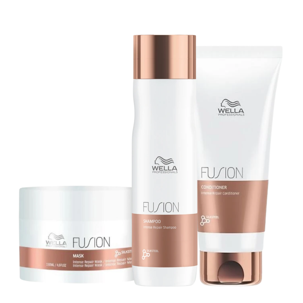 Wella Fusion Intense Repair Shampoo, Conditioner, Treatment Trio