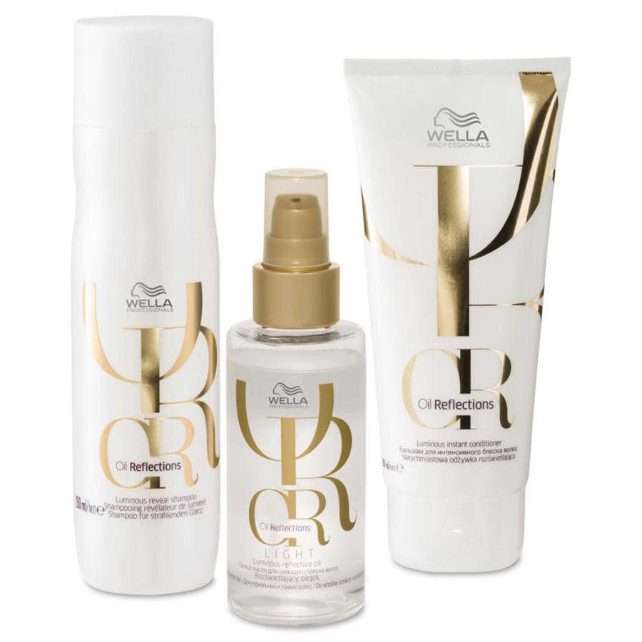 Wella Oil Reflections Shampoo, Conditioner, Smoothing Oil Trio