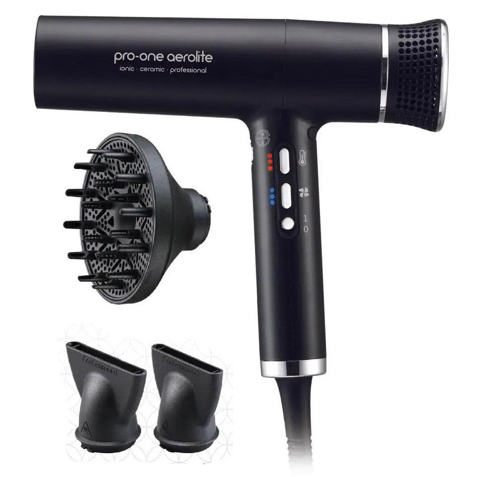 Pro-One Aerolite Professional Hairdryer - Black