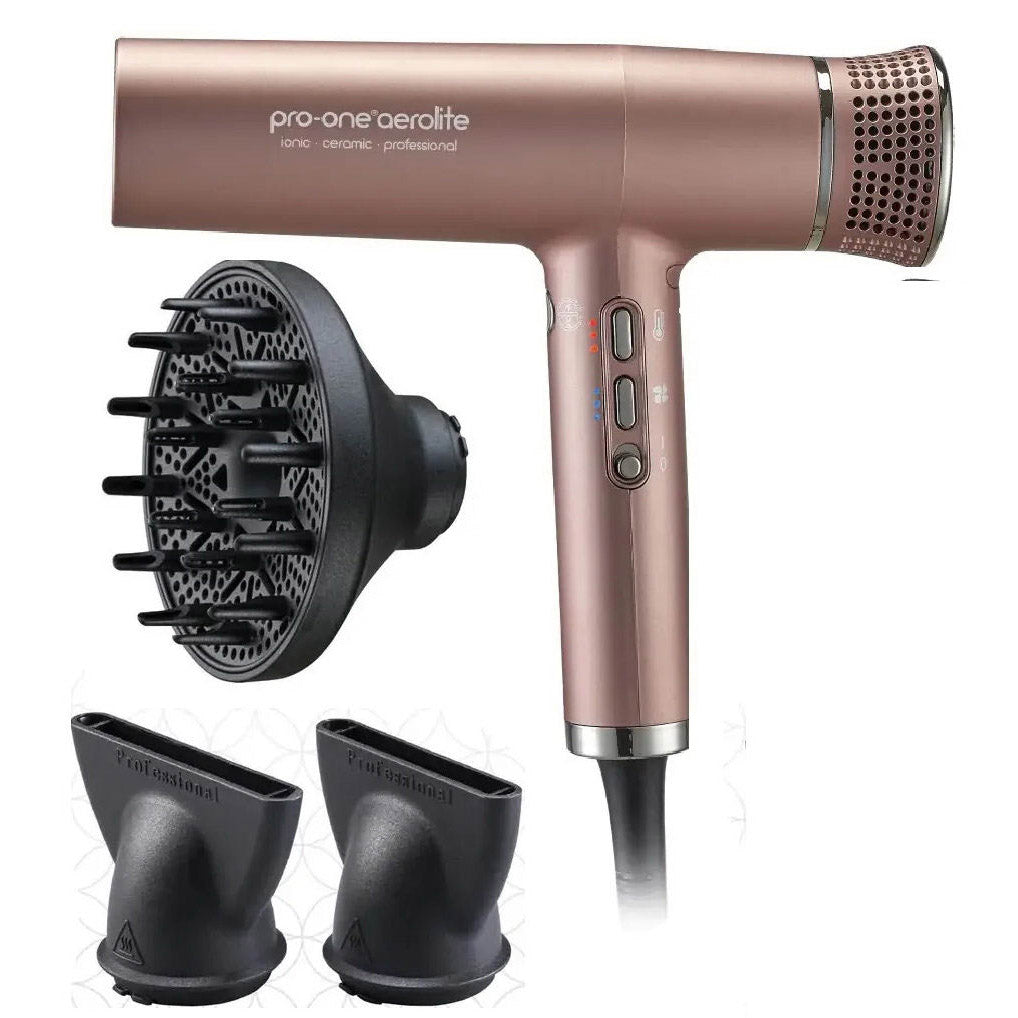 Pro-One Aerolite Professional Hairdryer - Gold