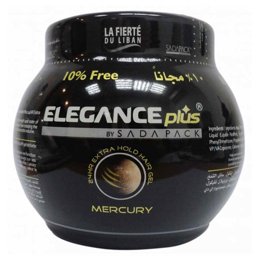 Elegance Plus Extra Hold 24hr Hair Styling Gel Mercury 1kg