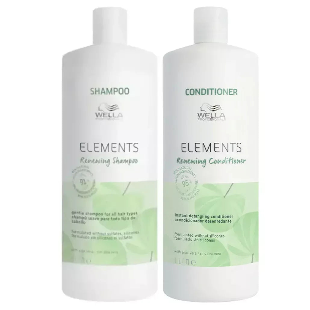 Wella Elements Renewing Shampoo and Conditioner Duo 1000ml