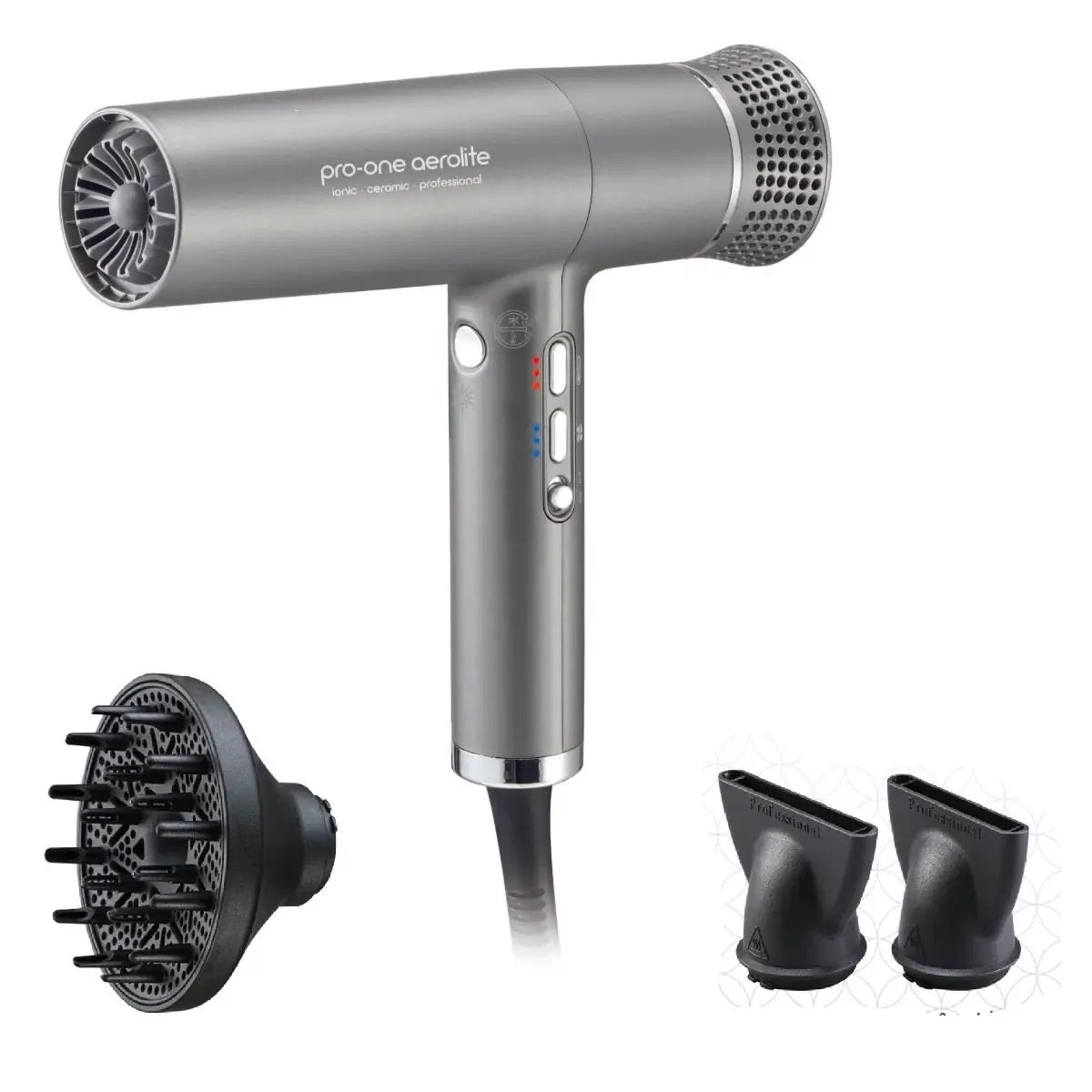 Pro-One Aerolite Professional Hairdryer - Titanium